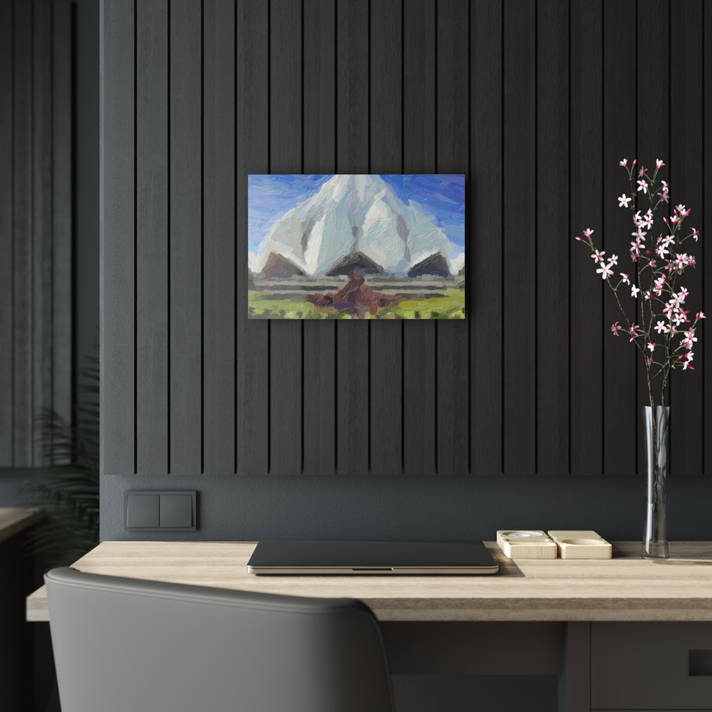 Acrylic Prints ... Bahai'i-House-Of-Worship ... "New Delhi's World-Famous Lotus Temple" ... Original Works ...  Delhi, India: Circa 2003-2007 ...