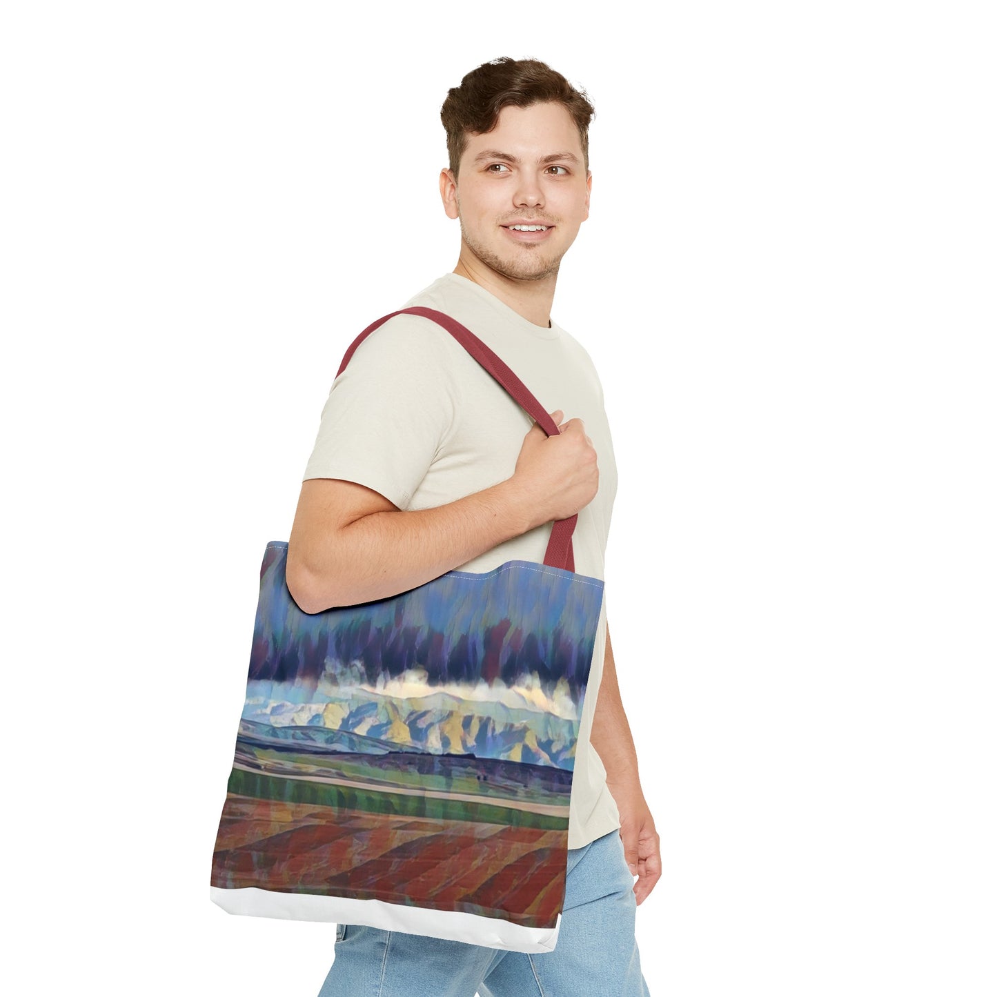 Tote Bag (AOP) ... On-The-Prairie .. "The Storm Is Brewing" ... Central Idaho: November 2023 ... Original Works ...