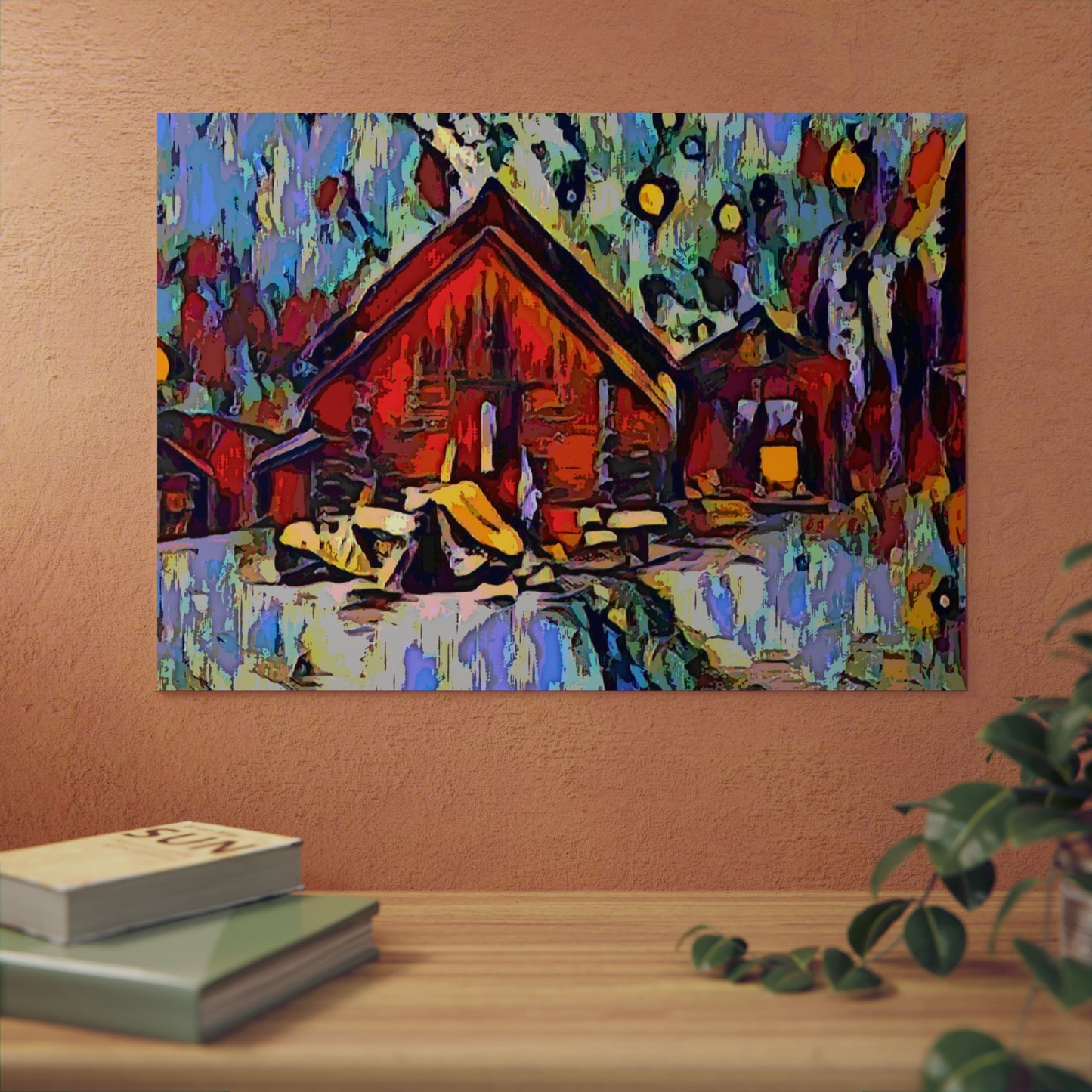 Aluminum Composite Panels ... A Very Abstract "Mountain Winter Scene" ... Original Works. Copyright Phot's Photo_LODA: Les Objets D'Art. December 2023 ...