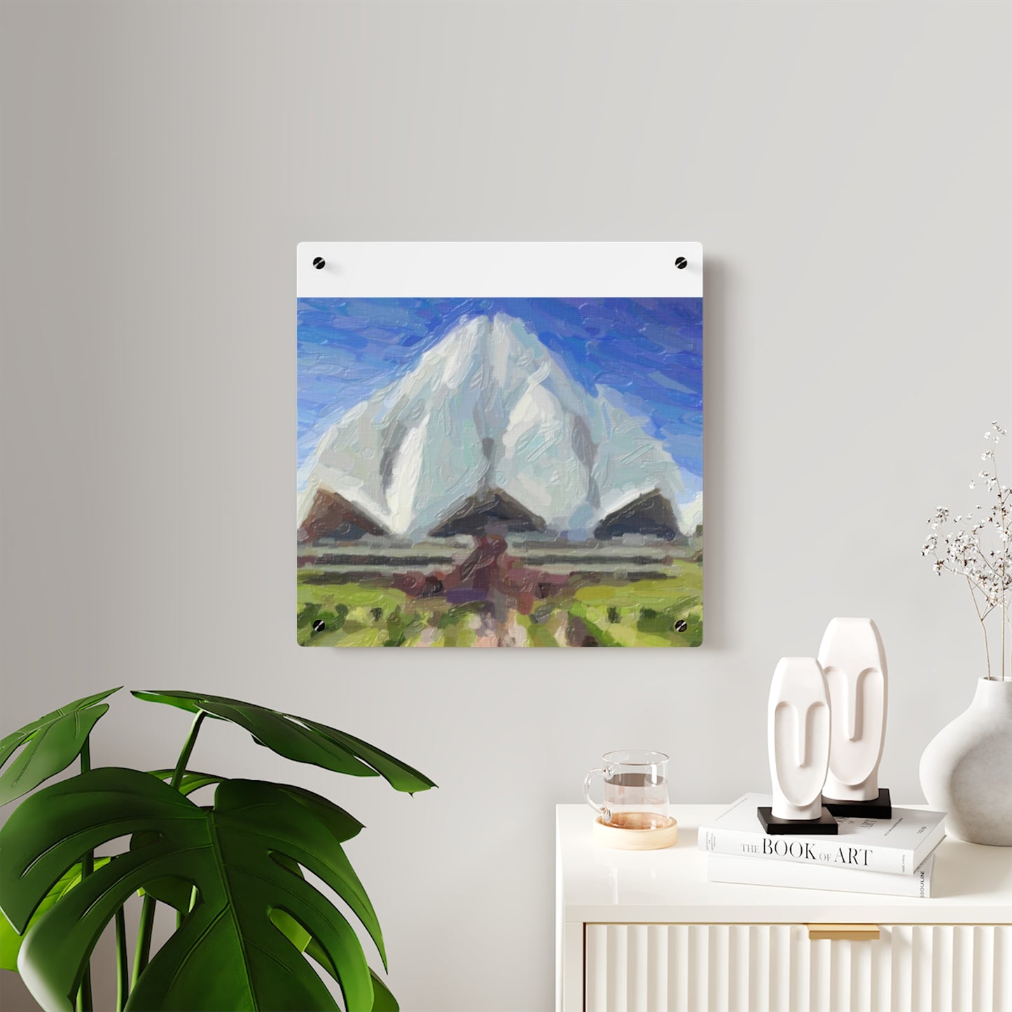 Acrylic Wall Art Panels ... Bahai'i-House-Of-Worship ... "New Delhi's World-Famous Lotus Temple" ... Original Works ... Delhi, India: Circa 2003-2007 ...