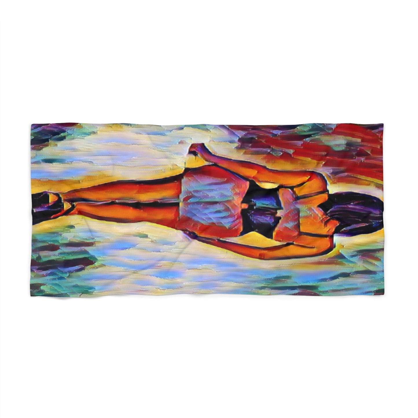 Beach Towel ... I'll Walk 'A-Hundred-Miles' In Stilettos ... Original Works ... June 2023. Central Idaho, USA ...