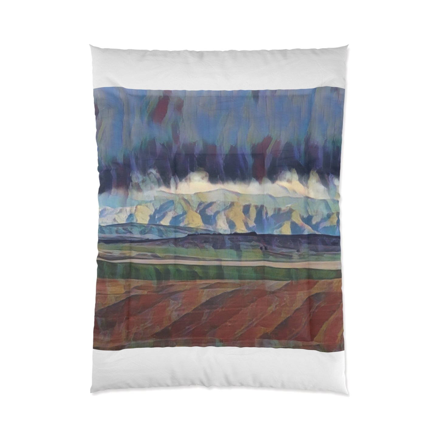 Comforter ... On-The-Prairie .. "The Storm Is Brewing" ... Central Idaho: November 2023 ... Original Works ...