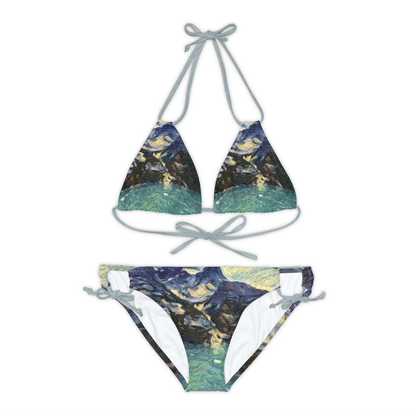 Strappy Bikini Set (AOP) ... Tracy Arm Fjord ... South Of Skagway, Alaska ... Summer: June 2024 ... Original Works ...