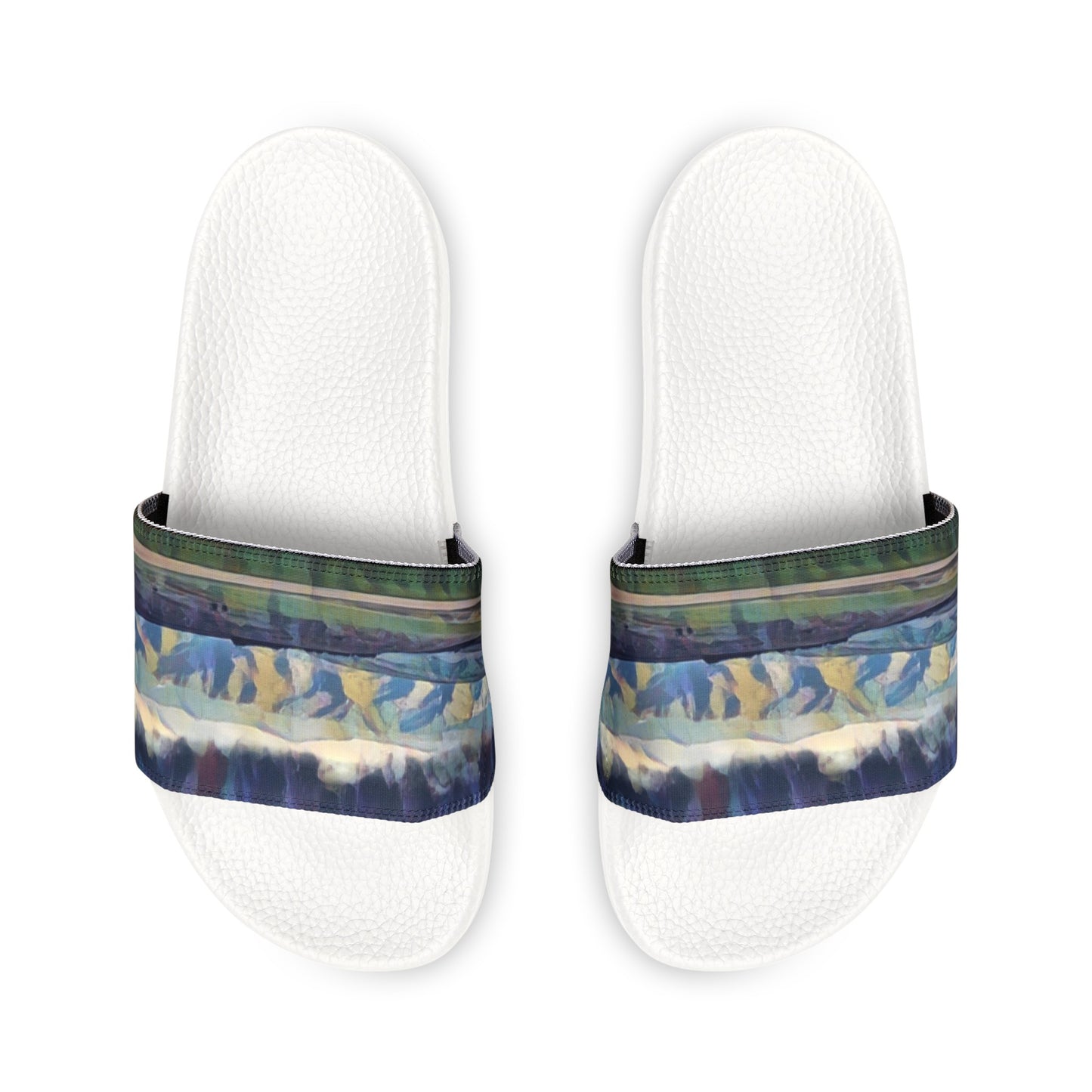 Women's PU Slide Sandals ... On-The-Prairie .. "The Storm Is Brewing" ... Central Idaho: November 2023 ... Original Works ...