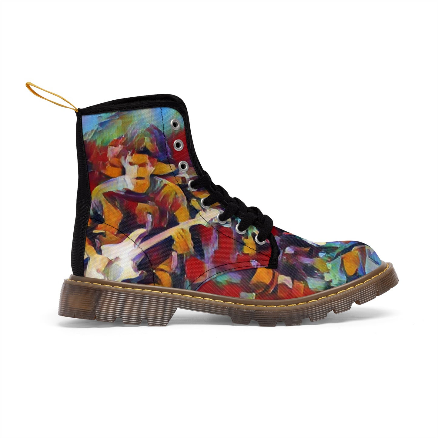 Men's Canvas Boots ... "Them-Mean-Old-BOOTIN'-Blues" ... (Walkin'-Blues) ... Dead & Company Summer-Tour-2023 ... The Final Dose ... Original Works ...