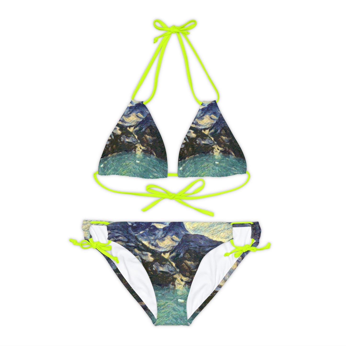Strappy Bikini Set (AOP) ... Tracy Arm Fjord ... South Of Skagway, Alaska ... Summer: June 2024 ... Original Works ...