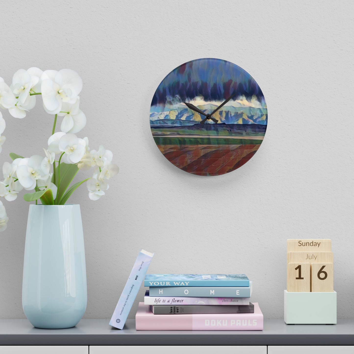 Acrylic Wall Clock. ... On-The-Prairie .. "The Storm Is Brewing" ... Central Idaho: November 2023 ... Original Works ...