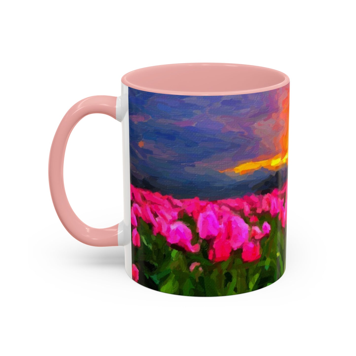 Accent Coffee Mug (11, 15oz) ... Skagit Valley Tulips ... Skagit Valley, Washington ... Family Archives ... Original Works ... Circa 1980's ...