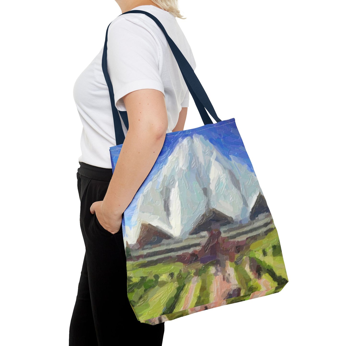 Tote Bag (AOP) ... Bahai'i-House-Of-Worship ... "New Delhi's World-Famous Lotus Temple" ... Original Works ... Delhi, India: Circa 2003-2007 ...