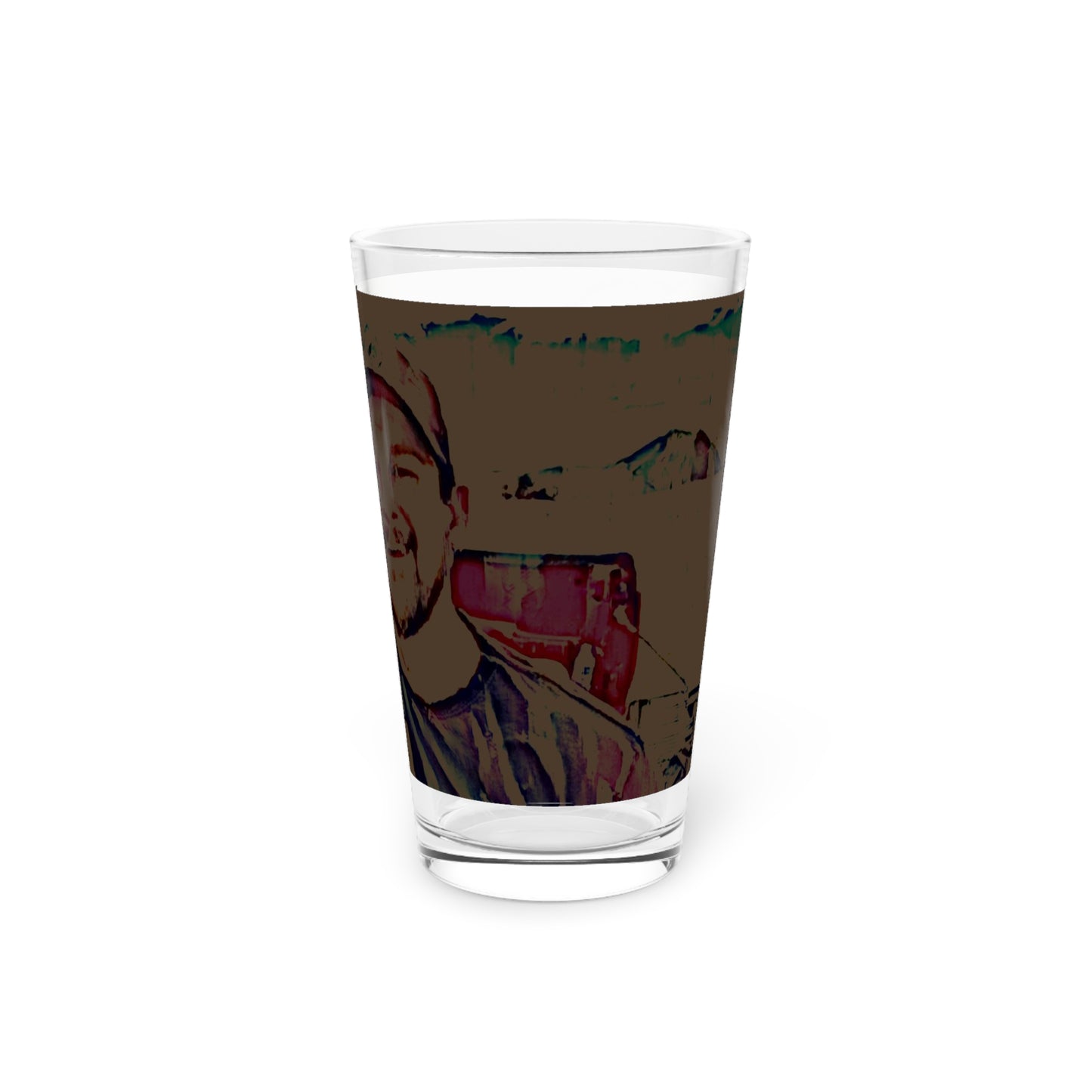 Pint Glass, 16oz ... "The Best Of Friends" ... Original Works ... December 2023 ... Central Idaho, USA.