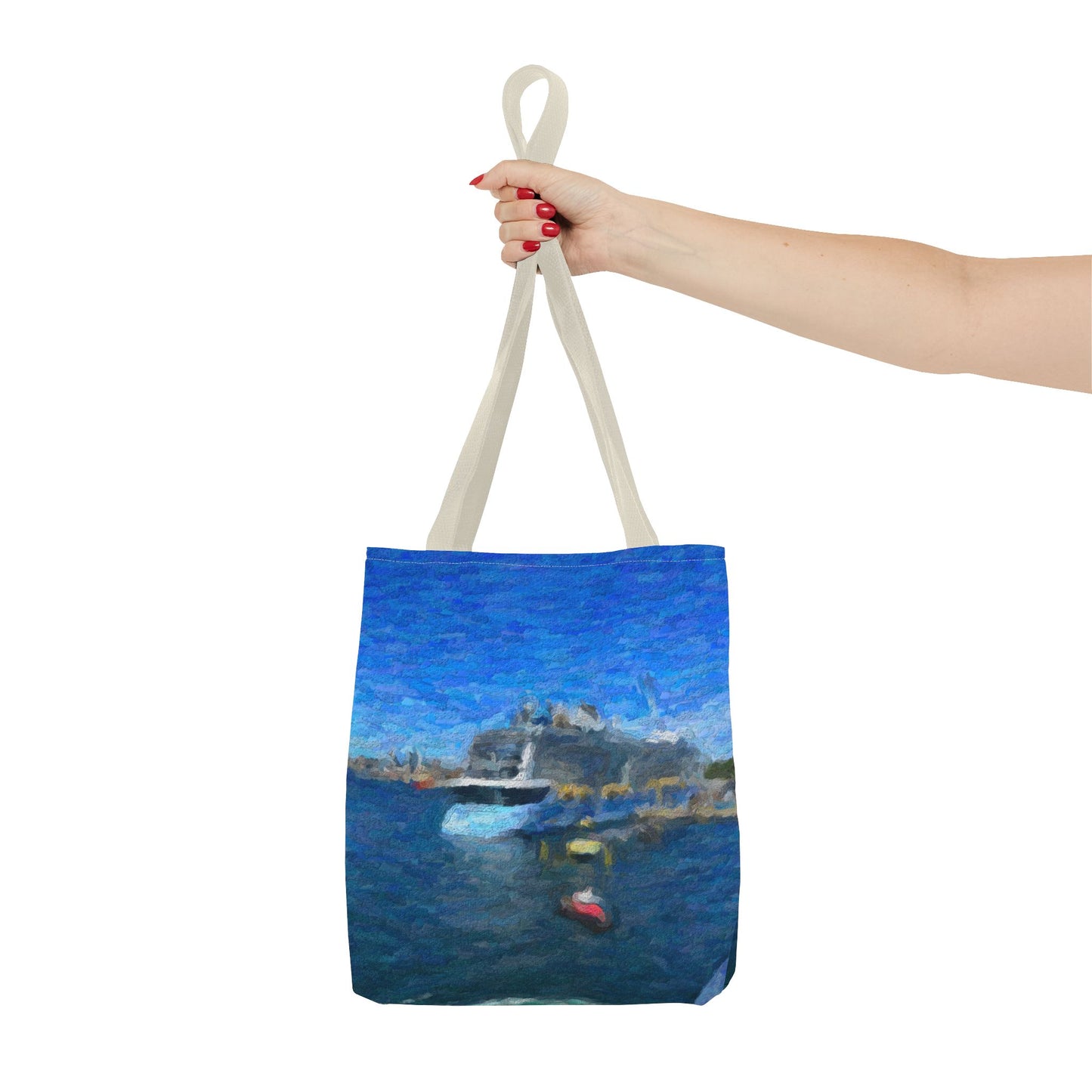 Tote Bag (AOP) ... Into Vancouver Harbor We Arrive: Celebrity Edge-Cruise ... Vancouver, British Columbia ... June 2024 ... Original Works