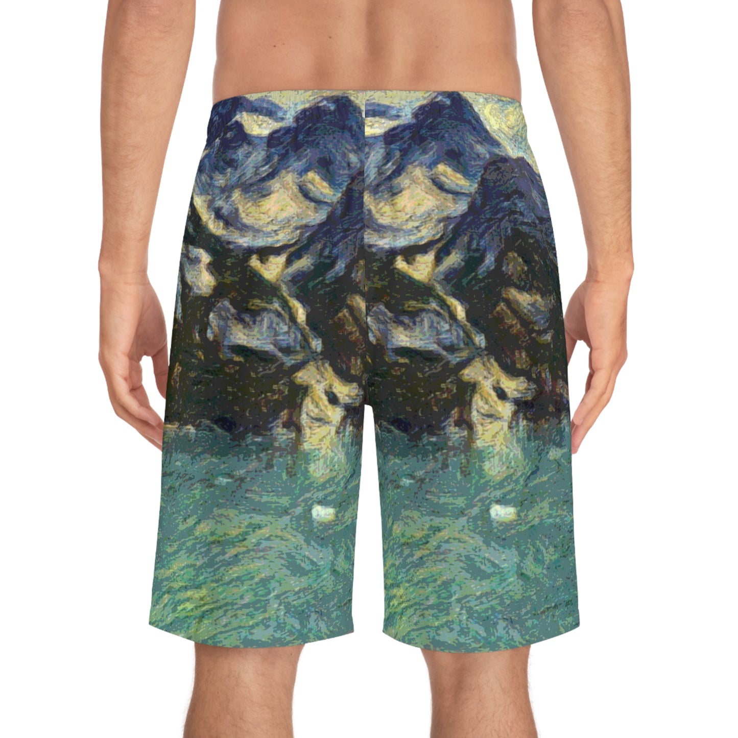 Men's Board Shorts (AOP) ... Tracy Arm Fjord ... South Of Skagway, Alaska ... Summer: June 2024 ... Original Works ...