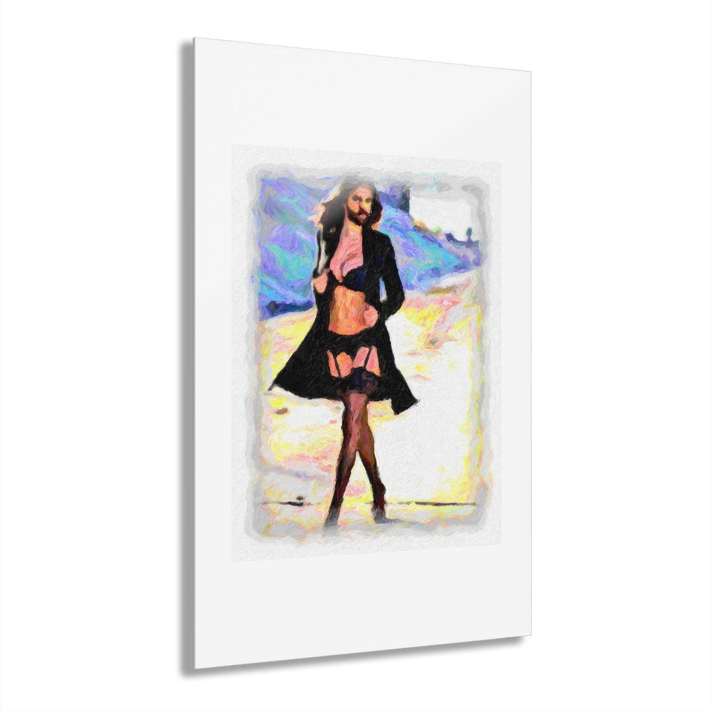 Acrylic Prints (French Cleat Hanging) ... The Low Spark of High_HEELED_Boys ... 'Garterbelt & Bra Inclusive!' ... Original Works ...