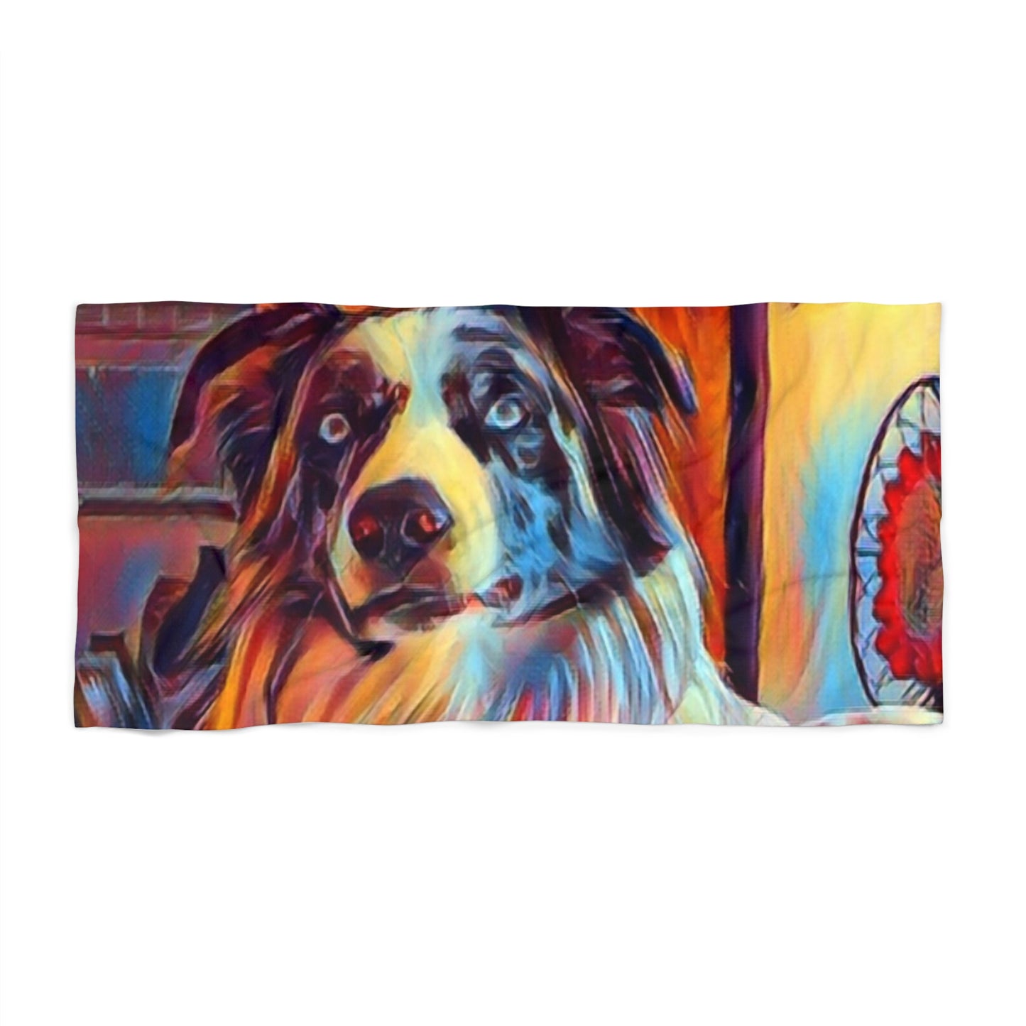 Beach Towel ... Ozzy-Hippensteel ... "Don't Cry Now ... Dry-Your-Eyes ... On-The-Wind". Original Works. May 2023.