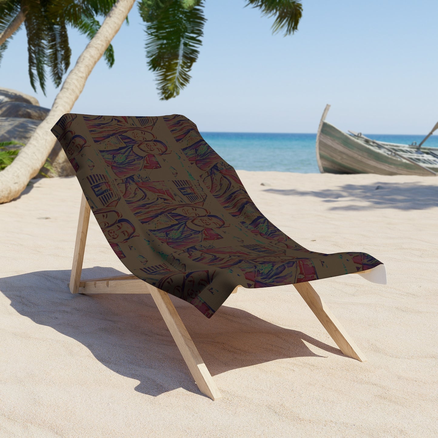 Beach Towel ... "The Best Of Friends" ... Original Works ... December 2023 ... Central Idaho, USA.