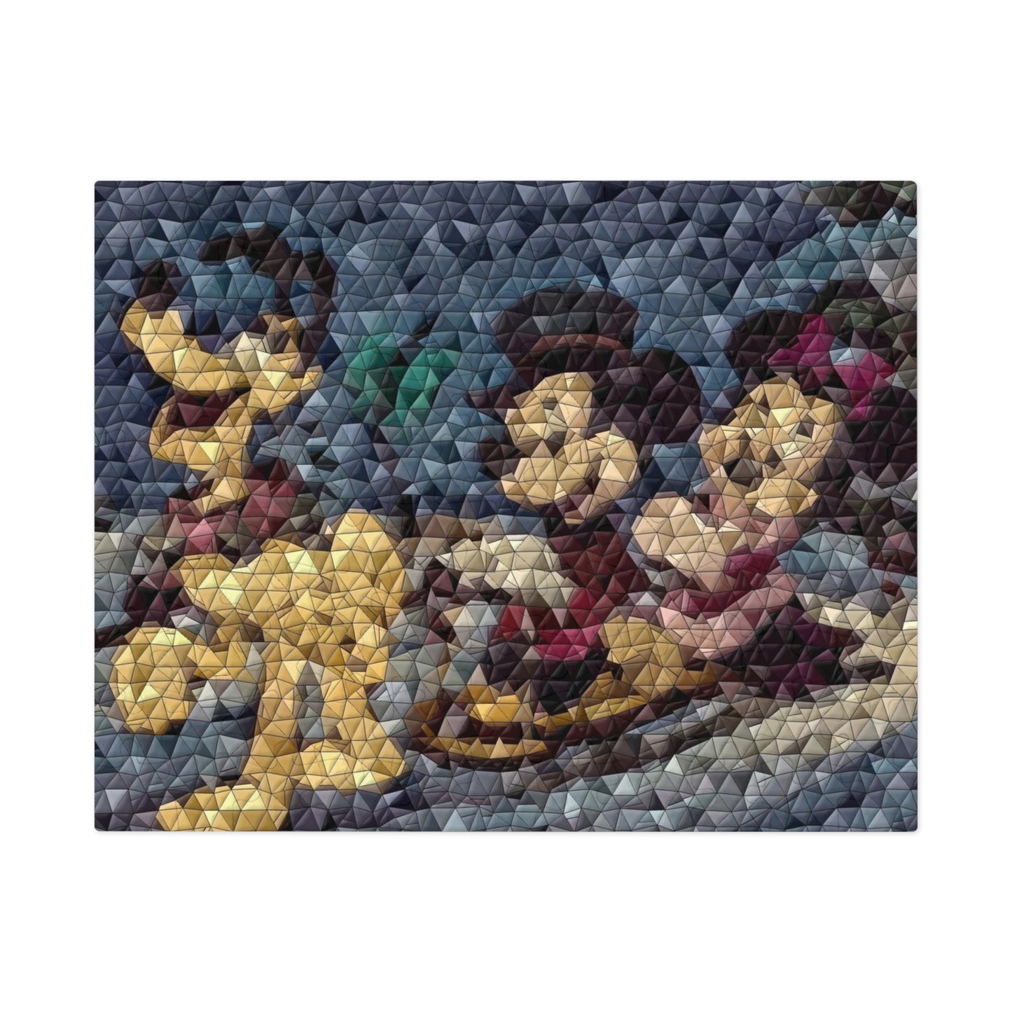 Jigsaw Puzzle (30, 110, 252, 500,1000-Piece) ... Mickey_N_Minnie Mouse & Pluto ... "A Winter Sleigh Ride" ... Original Works. Winter 2023 ...