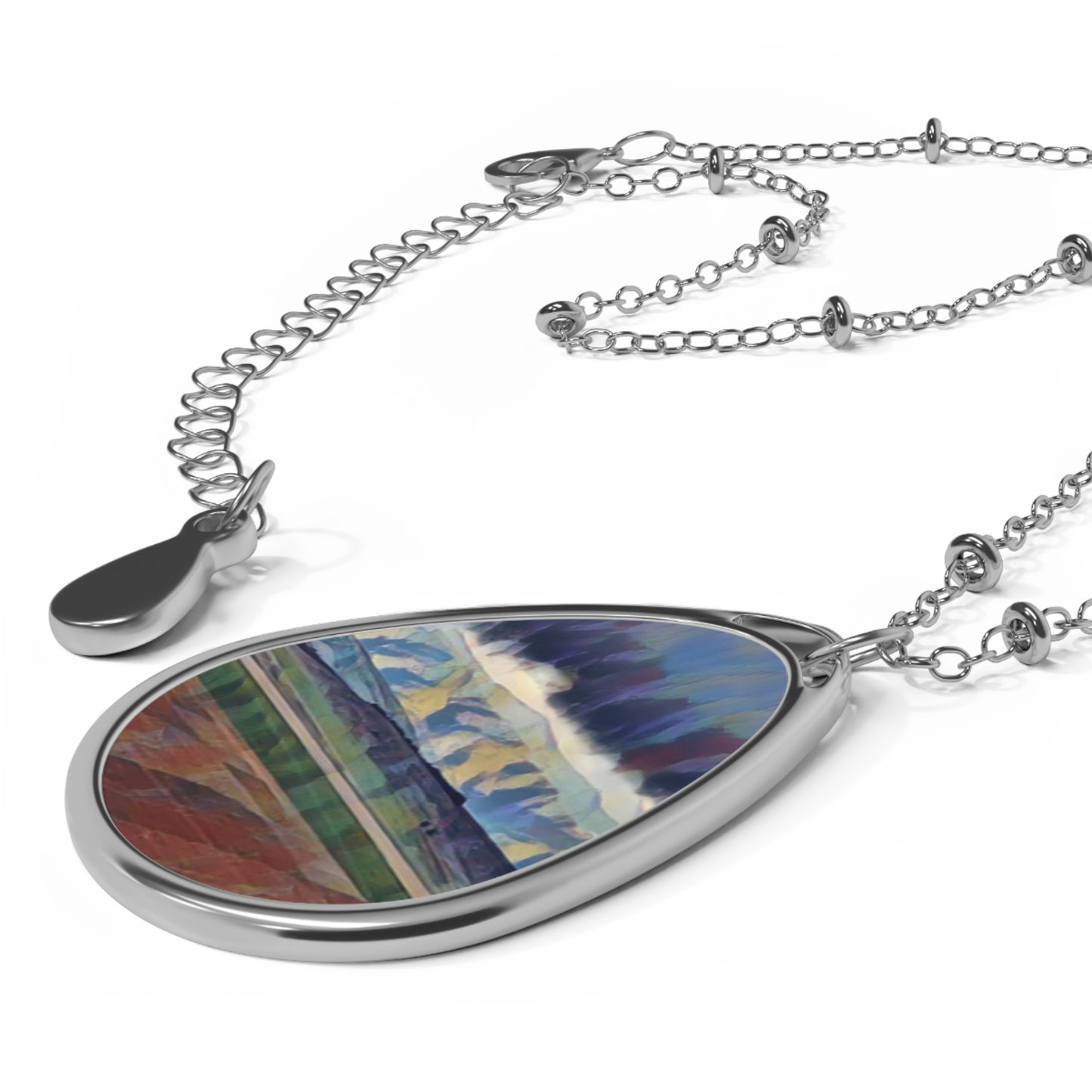Oval Necklace ... On-The-Prairie .. "The Storm Is Brewing" ... Central Idaho: November 2023 ... Original Works  ...
