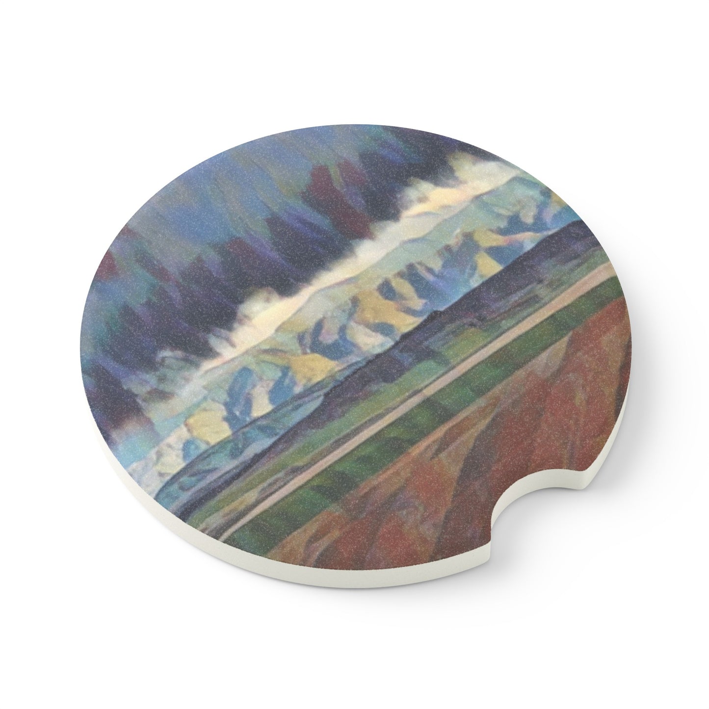 Soapstone Car Coaster ... On-The-Prairie .. "The Storm Is Brewing" ... Central Idaho: November 2023 ... Original Works  ...