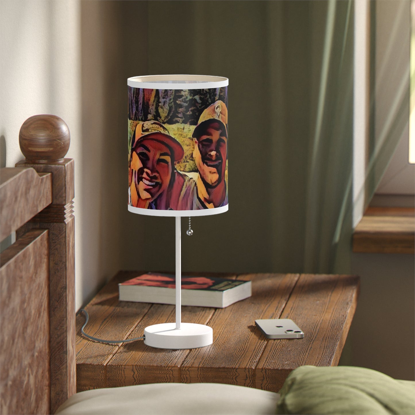 Lamp on a Stand, US|CA plug ... "The Best Of Friends" ... Original Works ... December 2023 ... Central Idaho, USA.