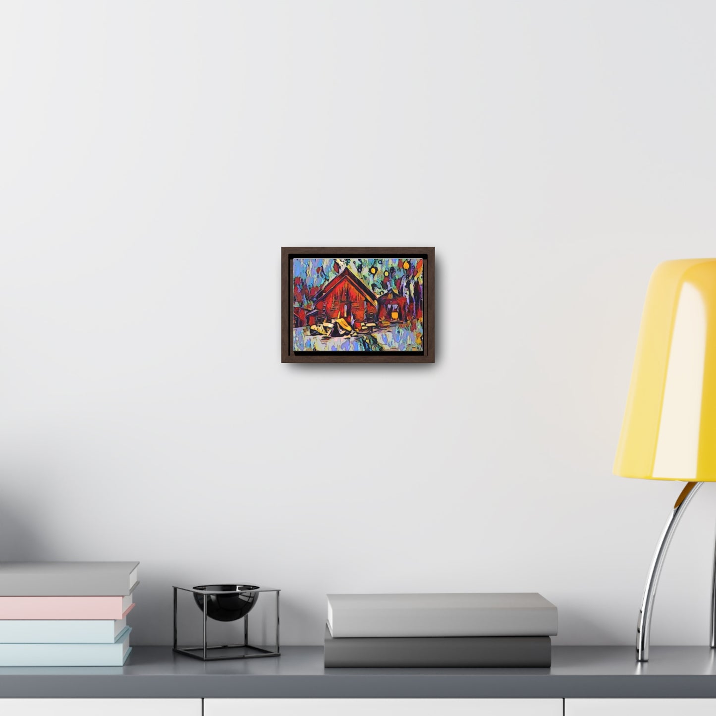 Gallery Canvas Wraps, Horizontal Frame ... A Very Abstract "Mountain Winter Scene" ... Original Works. Copyright Phot's Photo_LODA: Les Objets D'Art. December 2023 ...