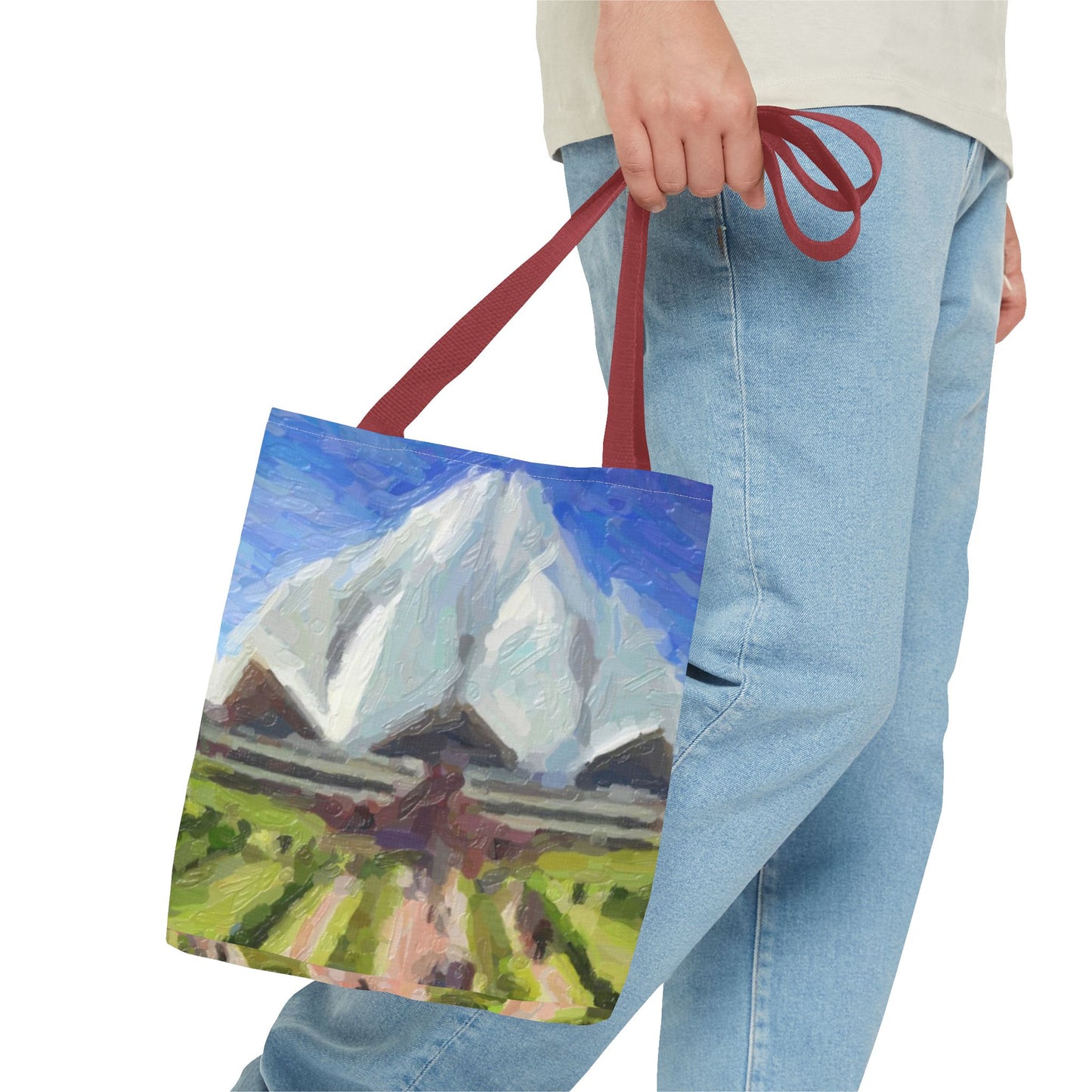 Tote Bag (AOP) ... Bahai'i-House-Of-Worship ... "New Delhi's World-Famous Lotus Temple" ... Original Works ... Delhi, India: Circa 2003-2007 ...