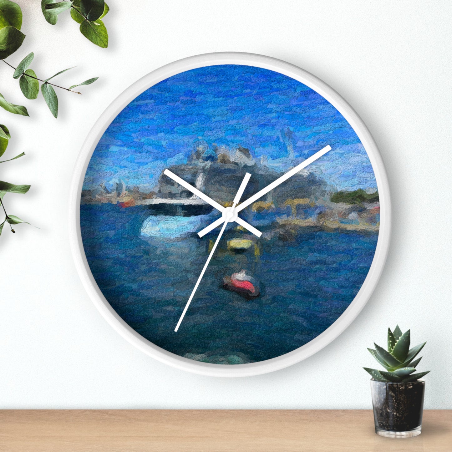 Wall Clock ... Into Vancouver Harbor We Arrive: Celebrity Edge-Cruise ... Vancouver, British Columbia ... June 2024 ... Original Works