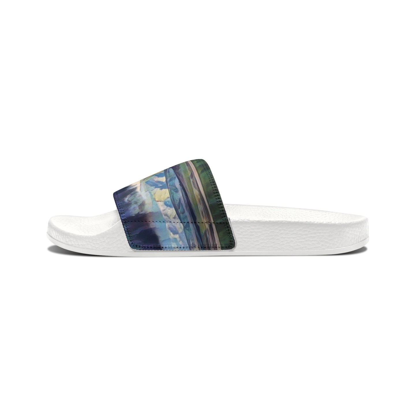Women's PU Slide Sandals ... On-The-Prairie .. "The Storm Is Brewing" ... Central Idaho: November 2023 ... Original Works ...