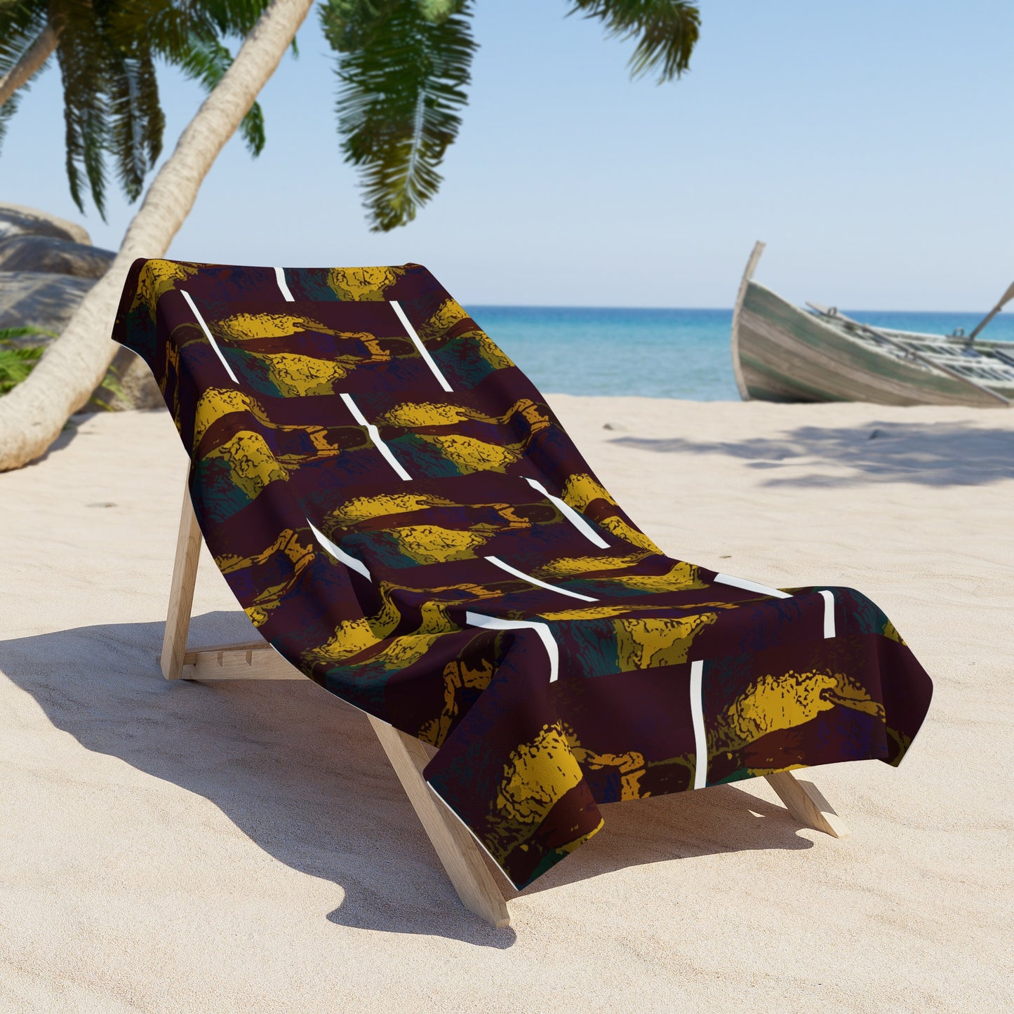 Beach Towel ... I'll Walk 'A-Hundred-Miles' In Stilettos ... Original Works ... June 2023. Central Idaho, USA ...