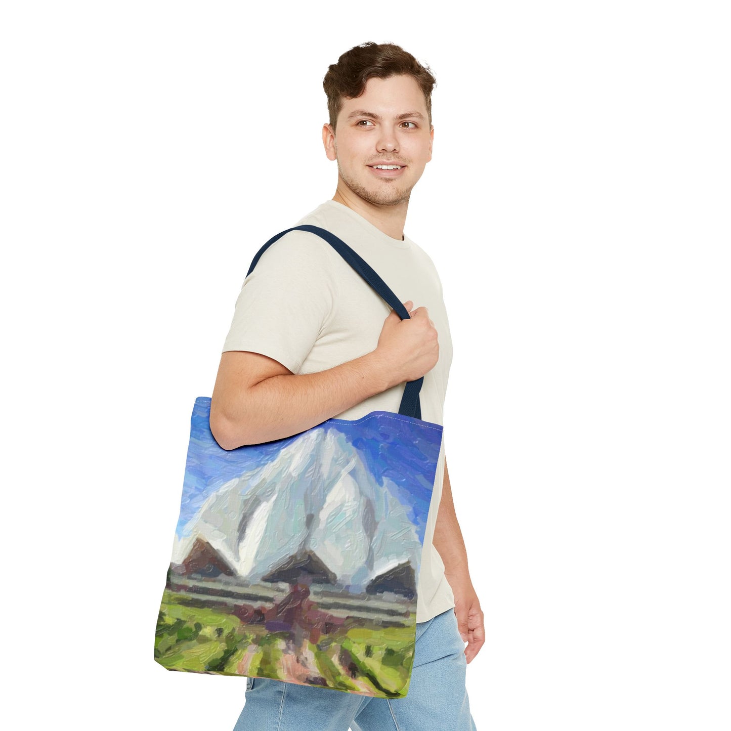 Tote Bag (AOP) ... Bahai'i-House-Of-Worship ... "New Delhi's World-Famous Lotus Temple" ... Original Works ... Delhi, India: Circa 2003-2007 ...