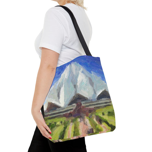 Tote Bag (AOP) ... Bahai'i-House-Of-Worship ... "New Delhi's World-Famous Lotus Temple" ... Original Works ... Delhi, India: Circa 2003-2007 ...