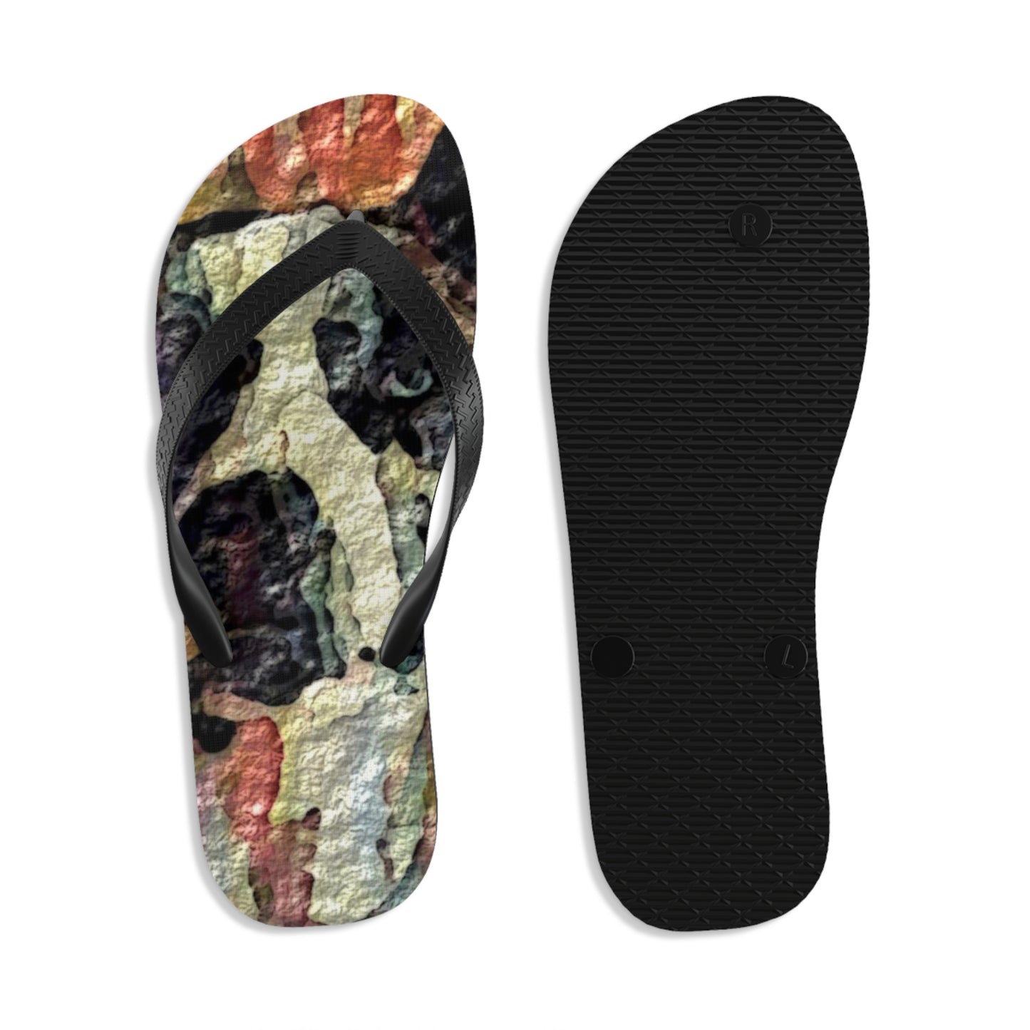Unisex Flip-Flops ... Ozzy-Hippensteel ... "Don't Cry Now ... Dry-Your_Eyes ... On The Wind". Oriignal Works. May 2023.