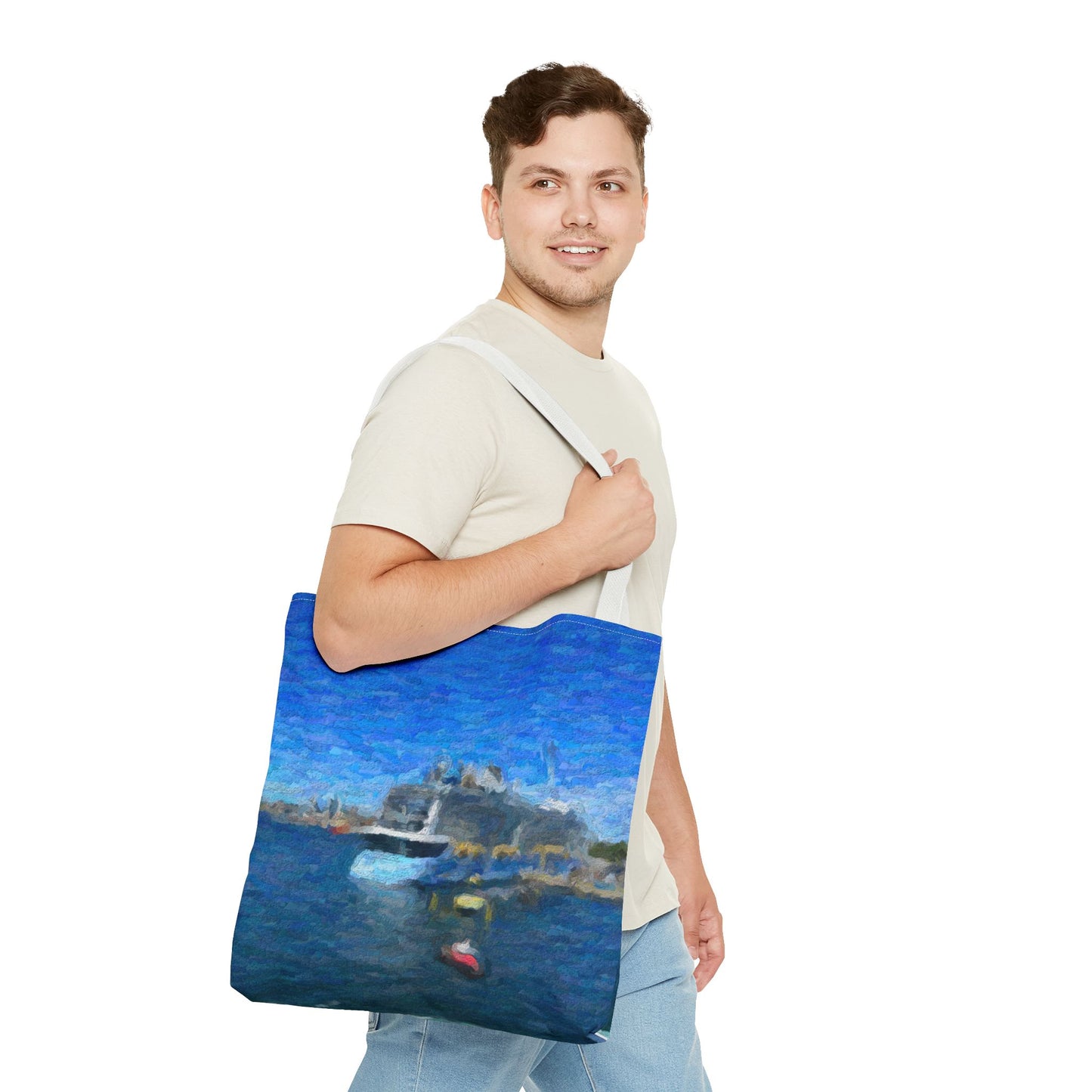 Tote Bag (AOP) ... Into Vancouver Harbor We Arrive: Celebrity Edge-Cruise ... Vancouver, British Columbia ... June 2024 ... Original Works