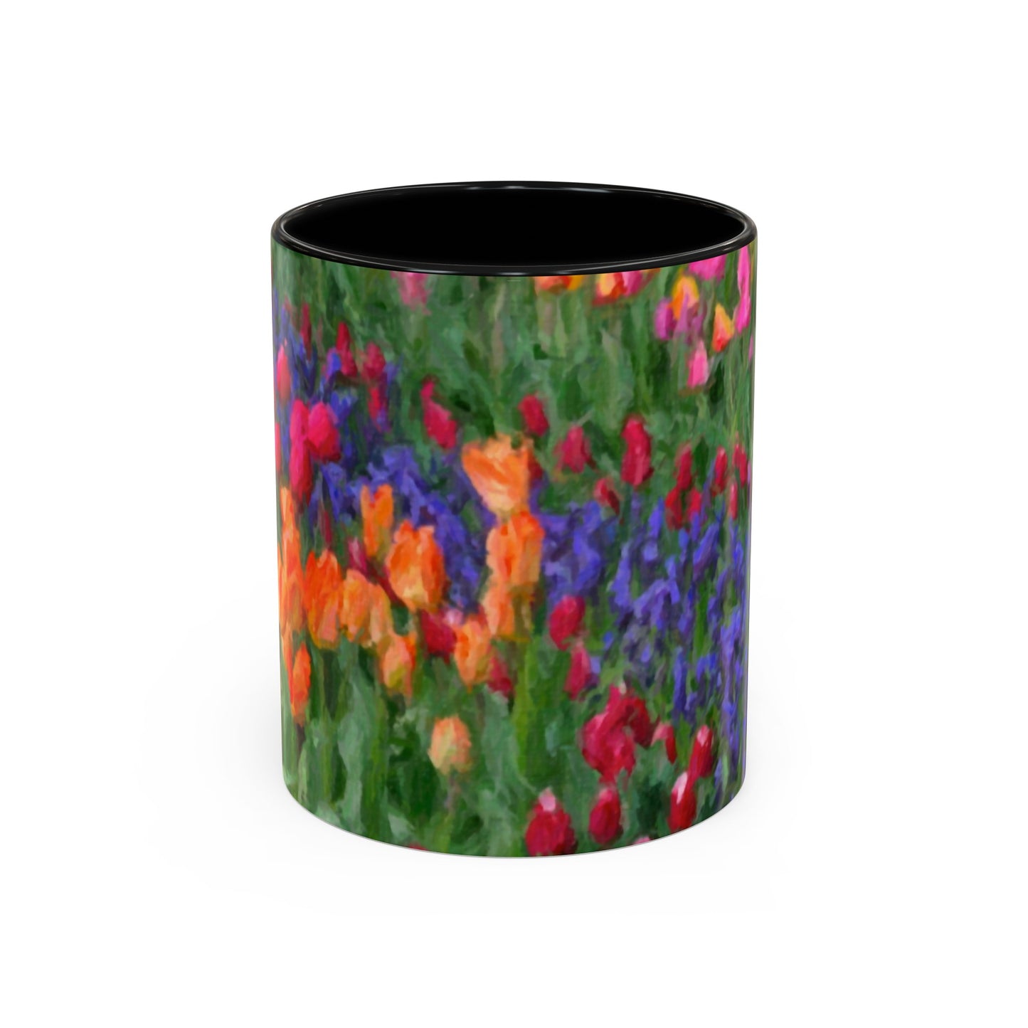 Accent Coffee Mug (11, 15oz) ... Skagit Valley Tulips ... Skagit Valley, Washington ... Family Archives ... Original Works ... Circa 1980's ...