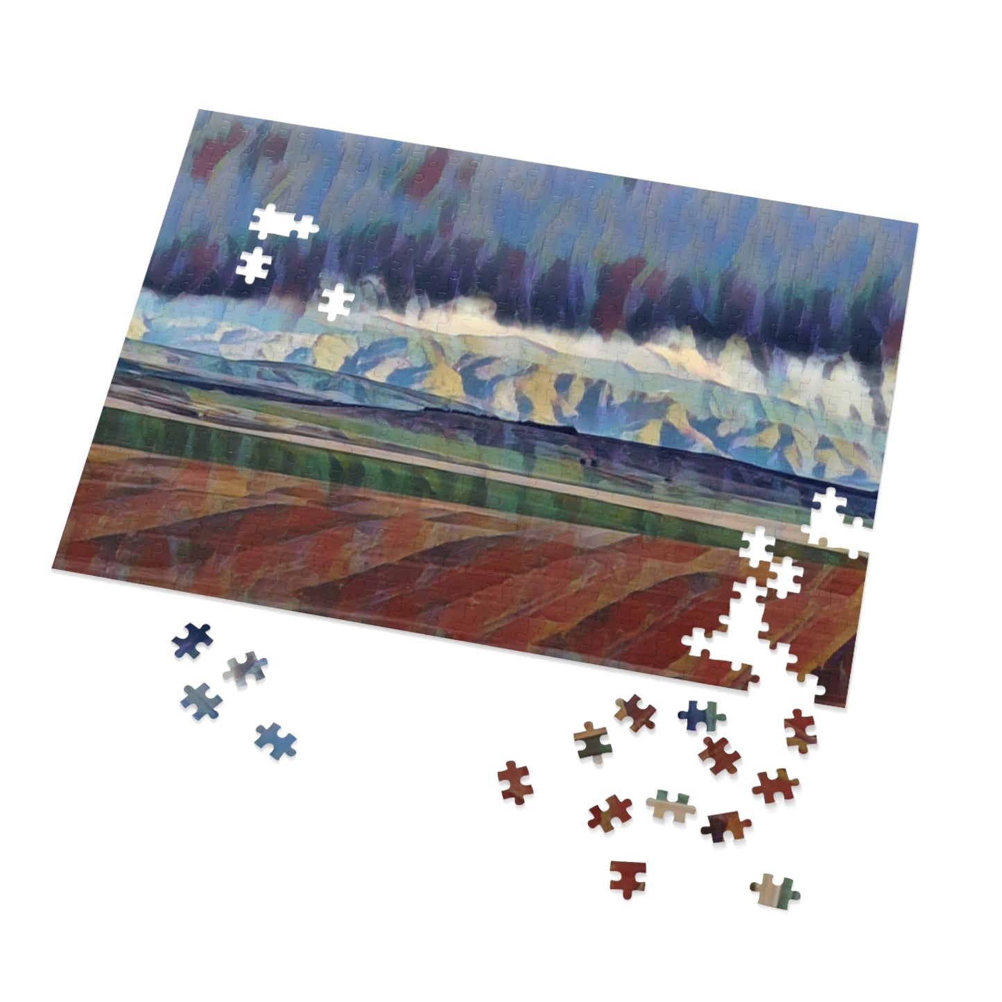 Jigsaw Puzzle (30, 110, 252, 500,1000-Piece) ... On-The-Prairie .. "The Storm Is Brewing" ... Central Idaho: November 2023 ... Original Works ...