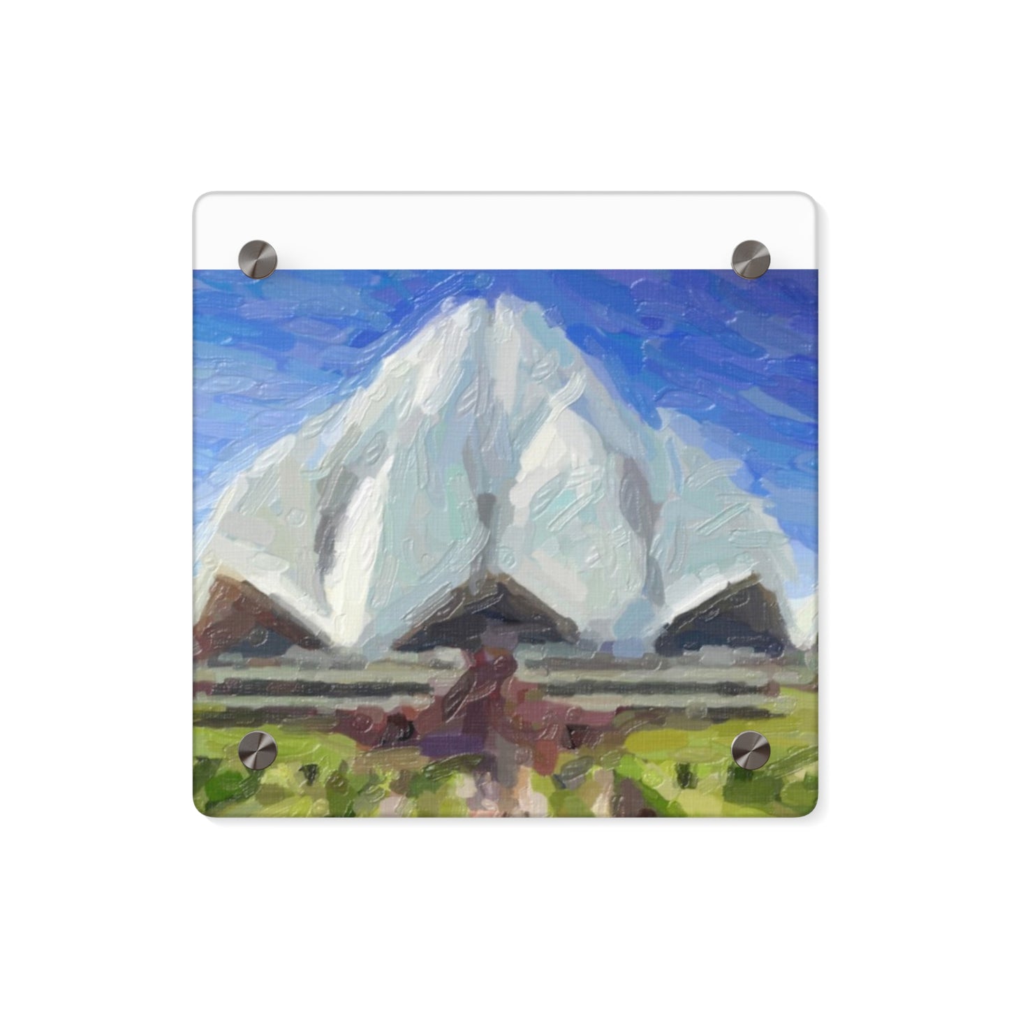 Acrylic Wall Art Panels ... Bahai'i-House-Of-Worship ... "New Delhi's World-Famous Lotus Temple" ... Original Works ... Delhi, India: Circa 2003-2007 ...