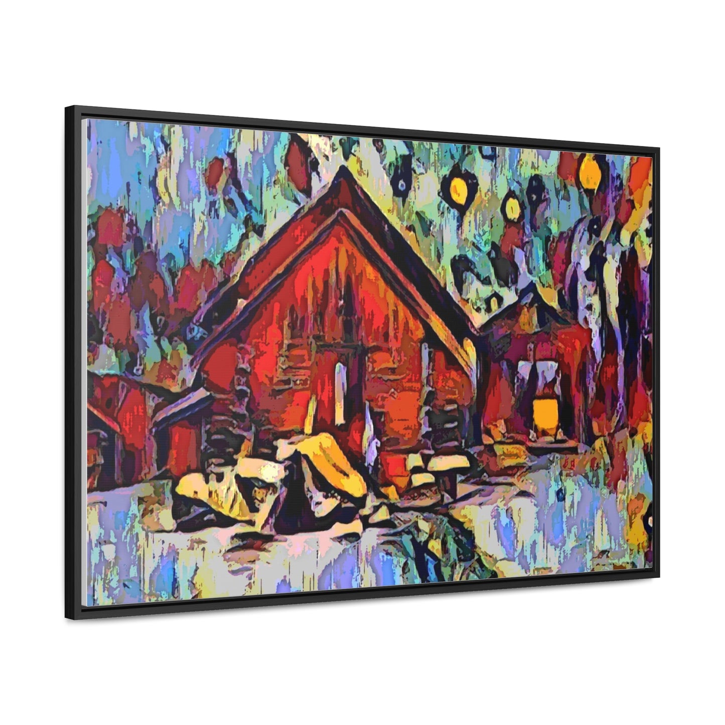 Gallery Canvas Wraps, Horizontal Frame ... A Very Abstract "Mountain Winter Scene" ... Original Works. Copyright Phot's Photo_LODA: Les Objets D'Art. December 2023 ...
