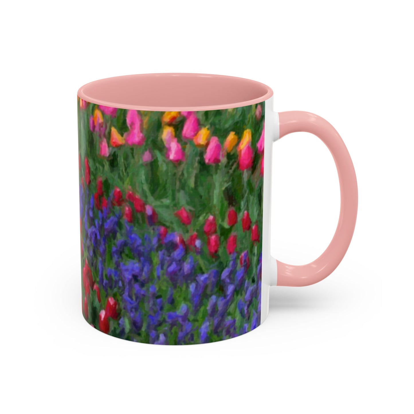 Accent Coffee Mug (11, 15oz) ... Skagit Valley Tulips ... Skagit Valley, Washington ... Family Archives ... Original Works ... Circa 1980's ...