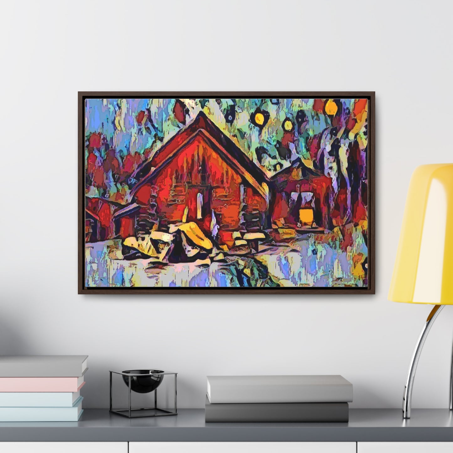 Gallery Canvas Wraps, Horizontal Frame ... A Very Abstract "Mountain Winter Scene" ... Original Works. Copyright Phot's Photo_LODA: Les Objets D'Art. December 2023 ...