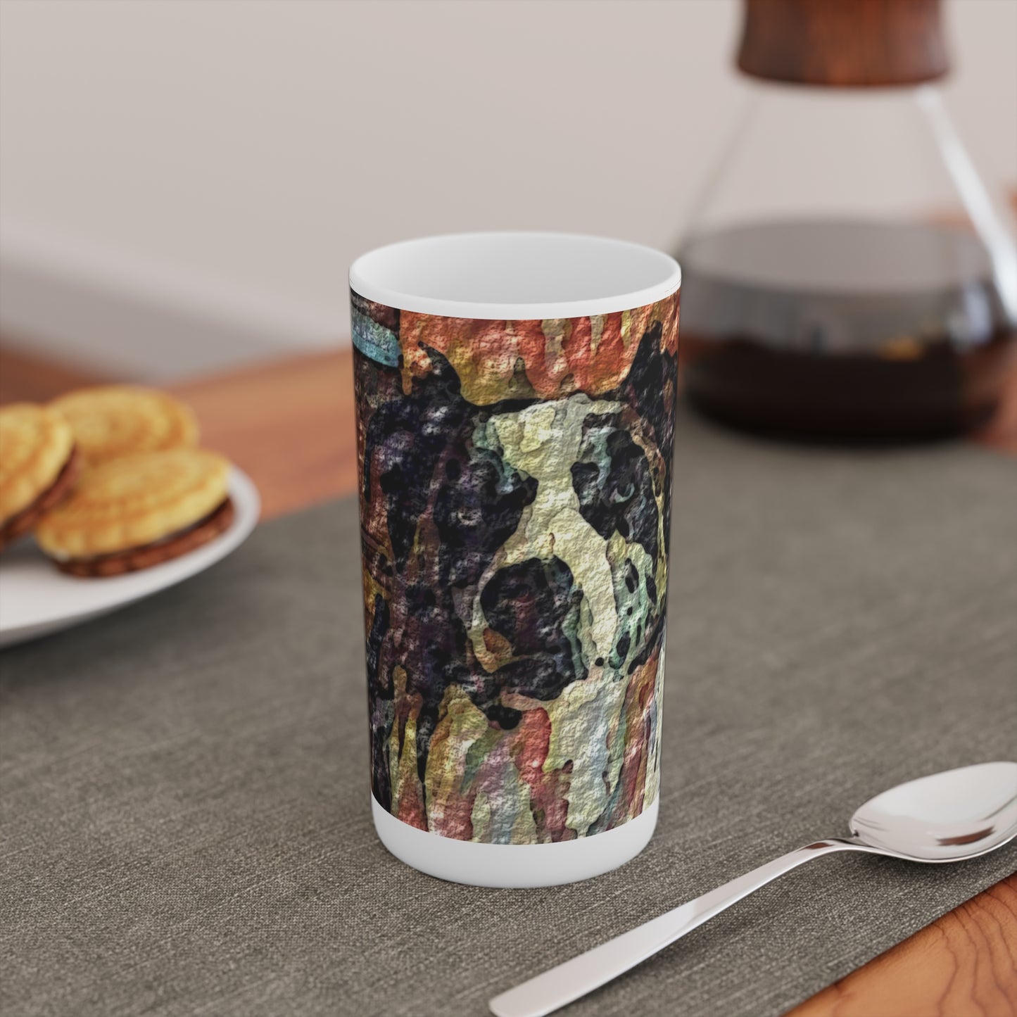 Conical Coffee Mugs (3oz, 8oz, 12oz) ... Ozzie-Hippensteel ... "Don't Cry Now ... Dry-Your_Eyes ... On The Wind". Oriignal Works. May 2023.