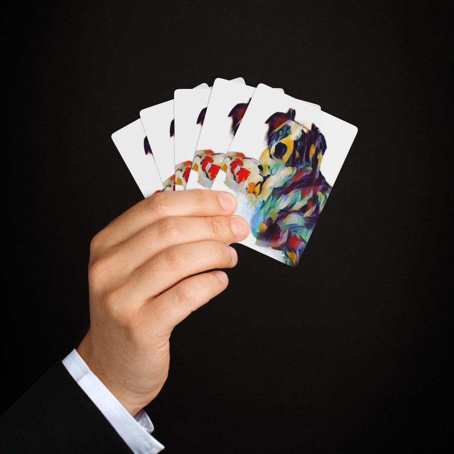 Custom Poker Cards ... Ozzy-Hippensteel ... "Don't Cry Now ... Dry-Your-Eyes ... On-The-Wind". Original Works. May 2023.