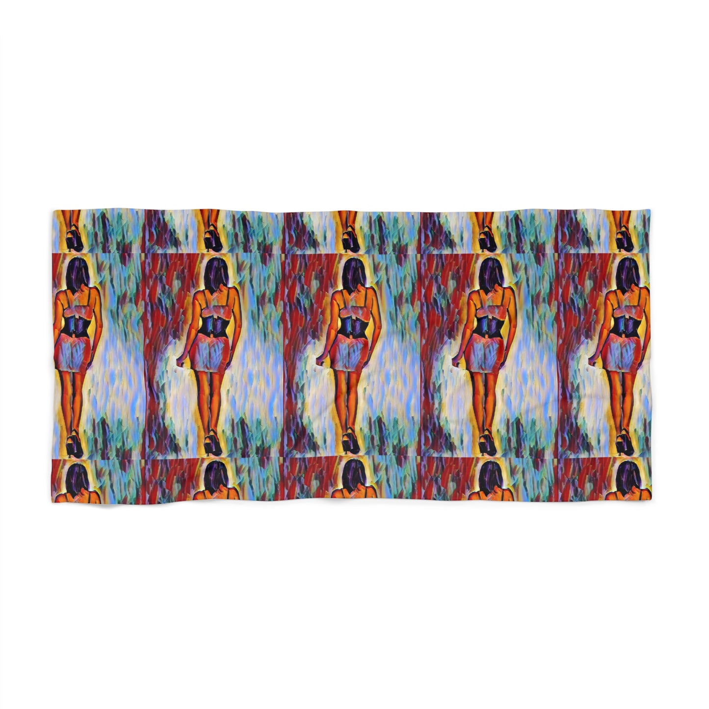 Beach Towel ... I'll Walk 'A-Hundred-Miles' In Stilettos ... Original Works ... June 2023. Central Idaho, USA ...