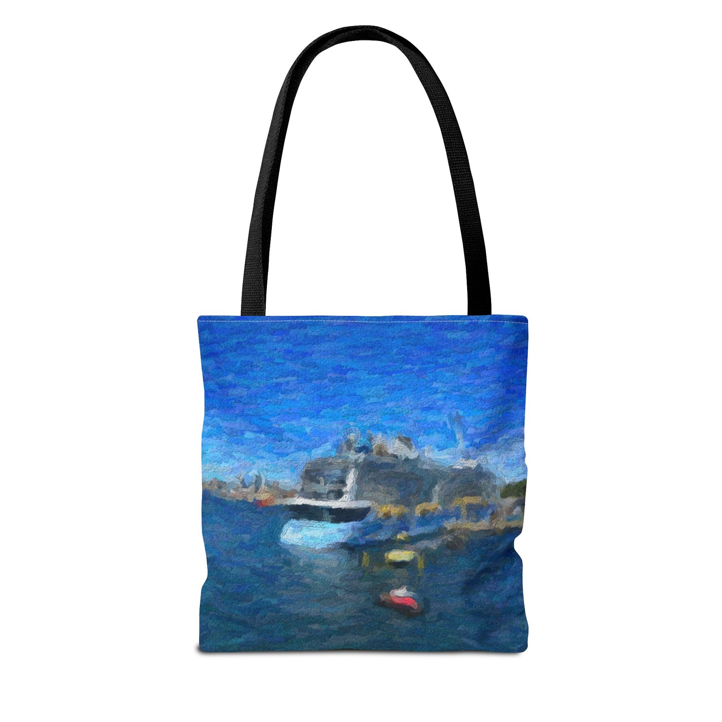 Tote Bag (AOP) ... Into Vancouver Harbor We Arrive: Celebrity Edge-Cruise ... Vancouver, British Columbia ... June 2024 ... Original Works