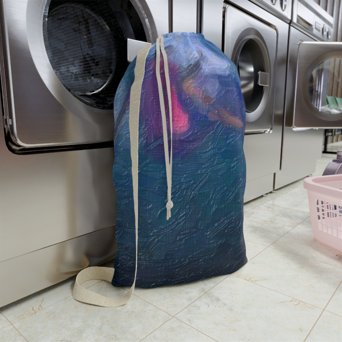 Laundry Bag ... Paris_2024_Surfing Competition-Tahiti_French-Polynesia .... 'Gabriel Medina World Campion Drops-In' ... Original Works ...