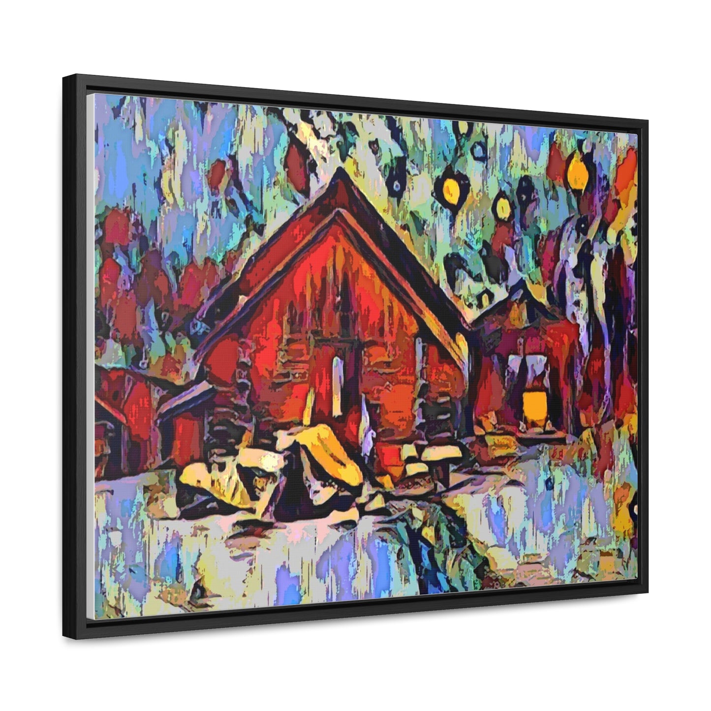 Gallery Canvas Wraps, Horizontal Frame ... A Very Abstract "Mountain Winter Scene" ... Original Works. Copyright Phot's Photo_LODA: Les Objets D'Art. December 2023 ...