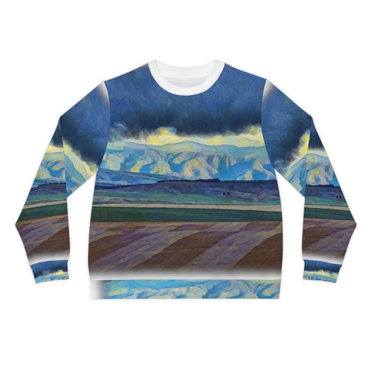 Lightweight Sweatshirt (AOP) ... On-The-Prairie .. "The Storm Is Brewing" ... Central Idaho: November 2023 ... Original Works  ...
