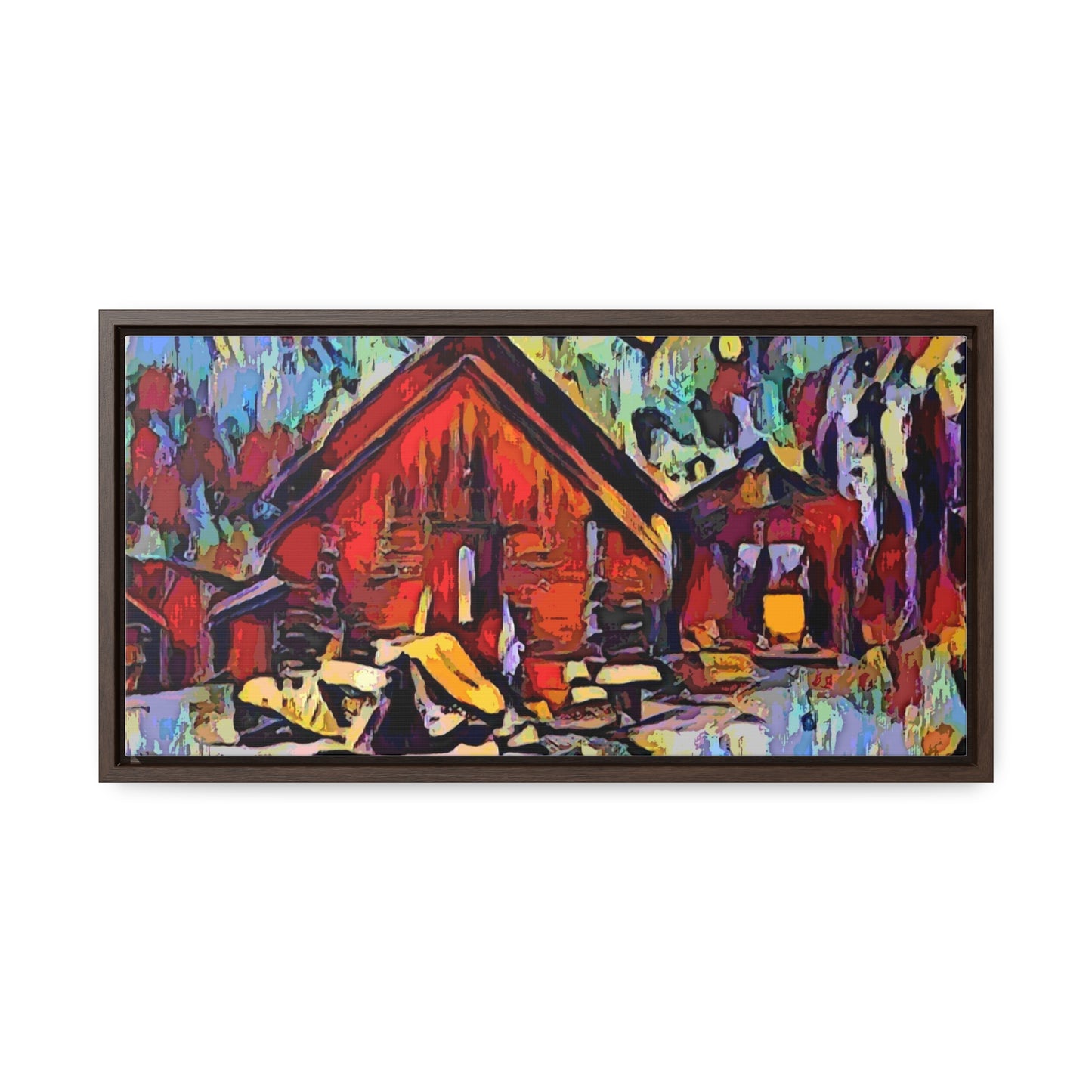 Gallery Canvas Wraps, Horizontal Frame ... A Very Abstract "Mountain Winter Scene" ... Original Works. Copyright Phot's Photo_LODA: Les Objets D'Art. December 2023 ...