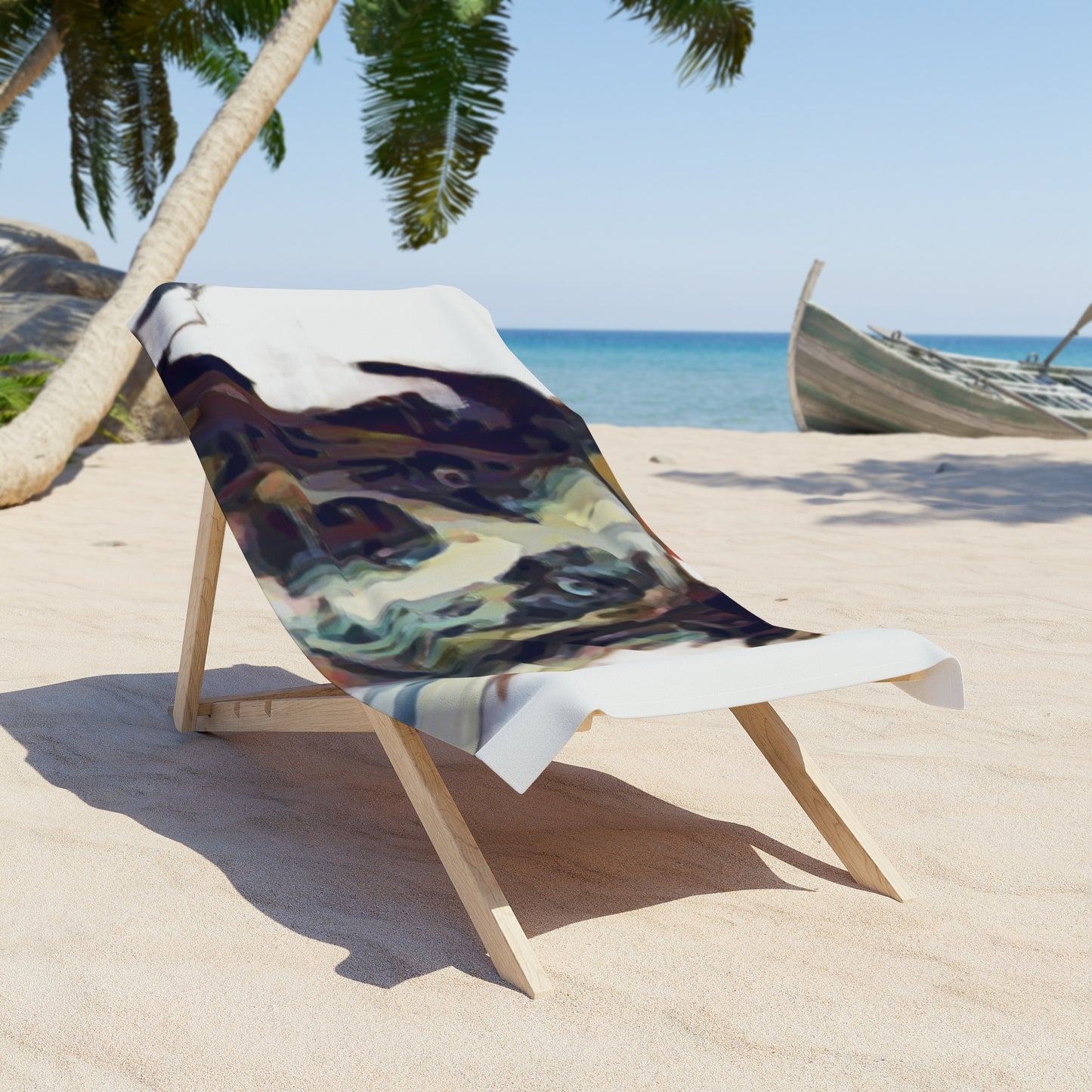 Beach Towel ... Ozzy-Hippensteel ... "Don't Cry Now ... Dry-Your-Eyes ... On-The-Wind". Original Works. May 2023.