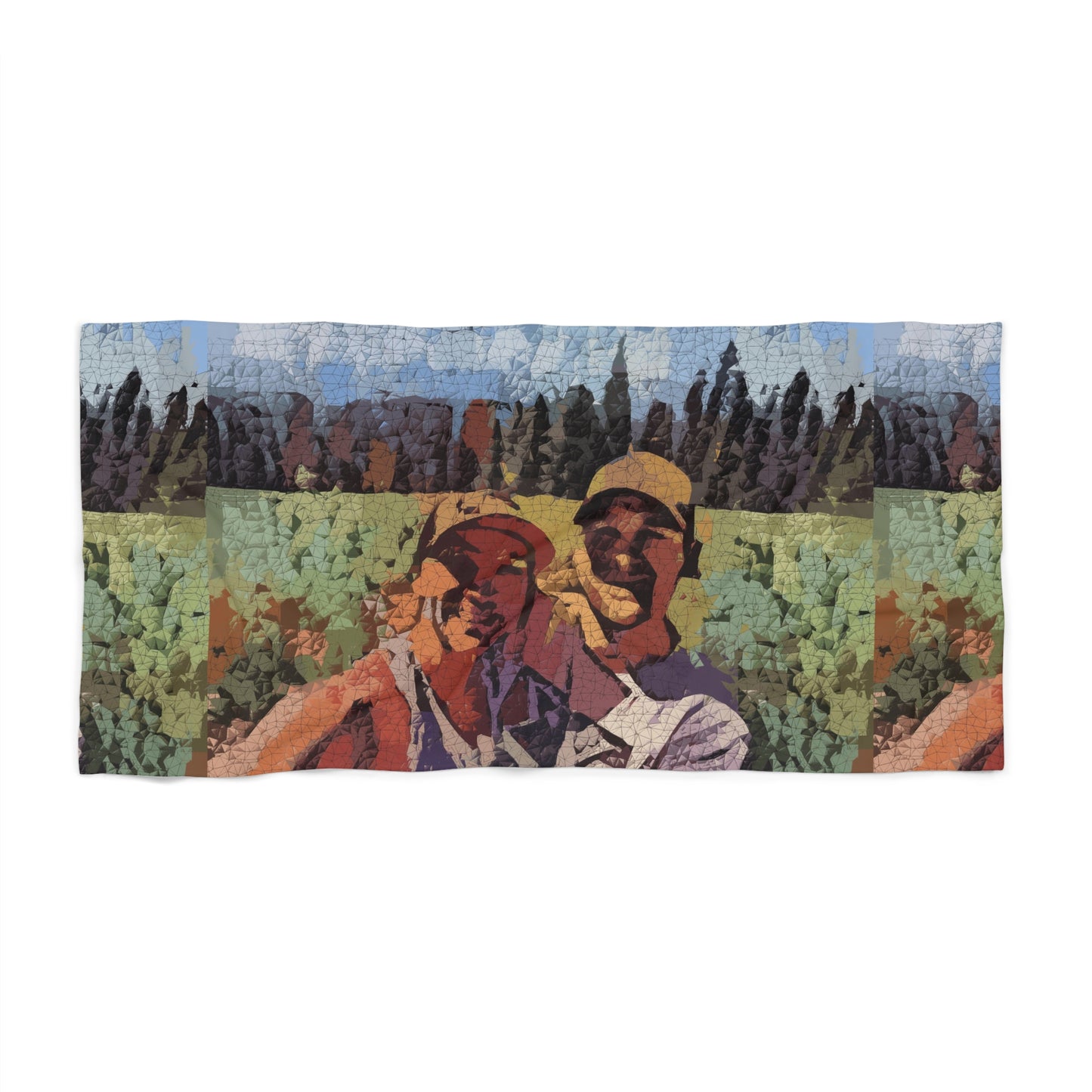 Beach Towel ... "The Best Of Friends" ... Original Works ... December 2023 ... Central Idaho, USA.