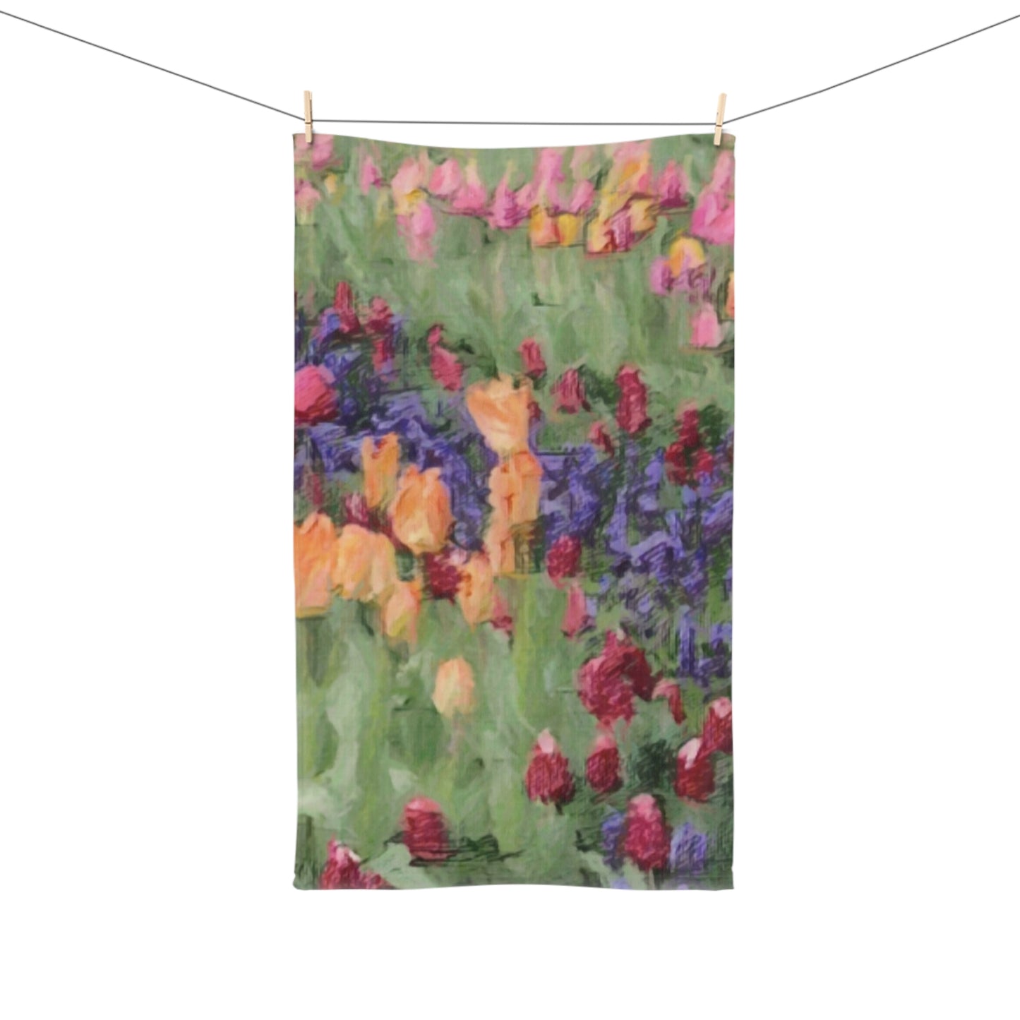Hand Towel ... Skagit Valley Tulips ... Skagit Valley, Washington ... Family Archives ... Original Works ... Circa 1980's ...