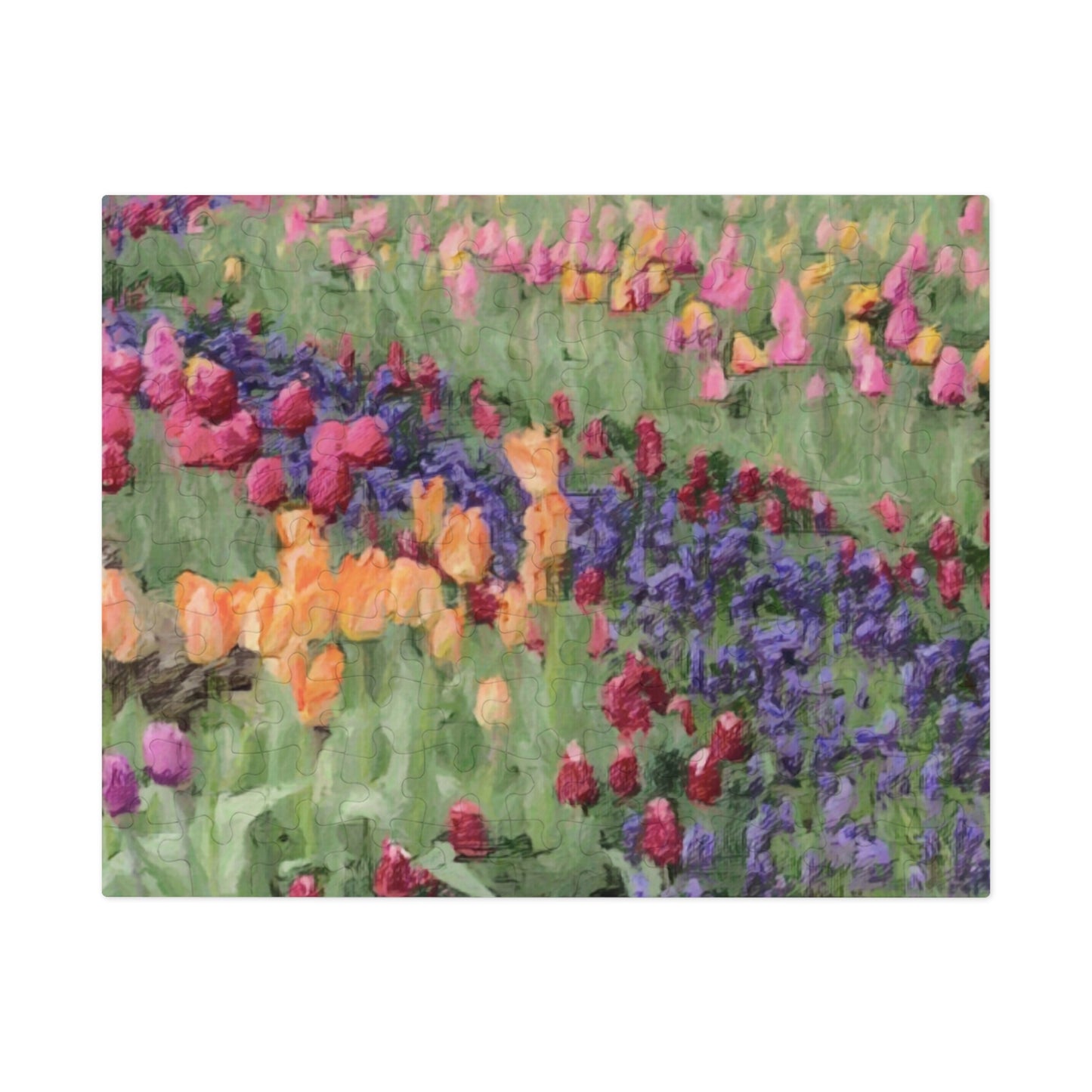 Jigsaw Puzzle (30, 110, 252, 500,1000-Piece) ... Skagit Valley Tulips ... Skagit Valley, Washington ... Family Archives ... Original Works ... Circa 1980's ...